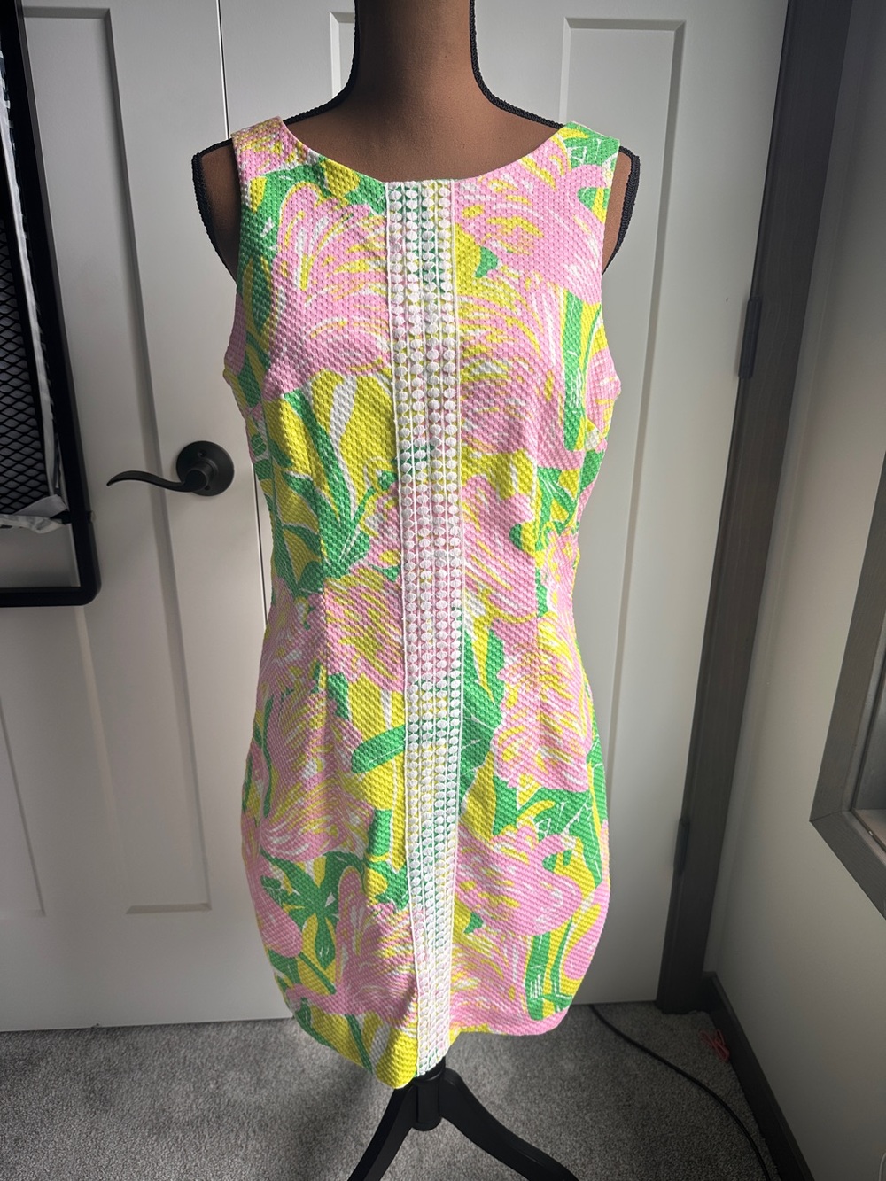 Lilly Pulitzer for Target Flamingo Fun Textured Shift Dress Size 12 -C